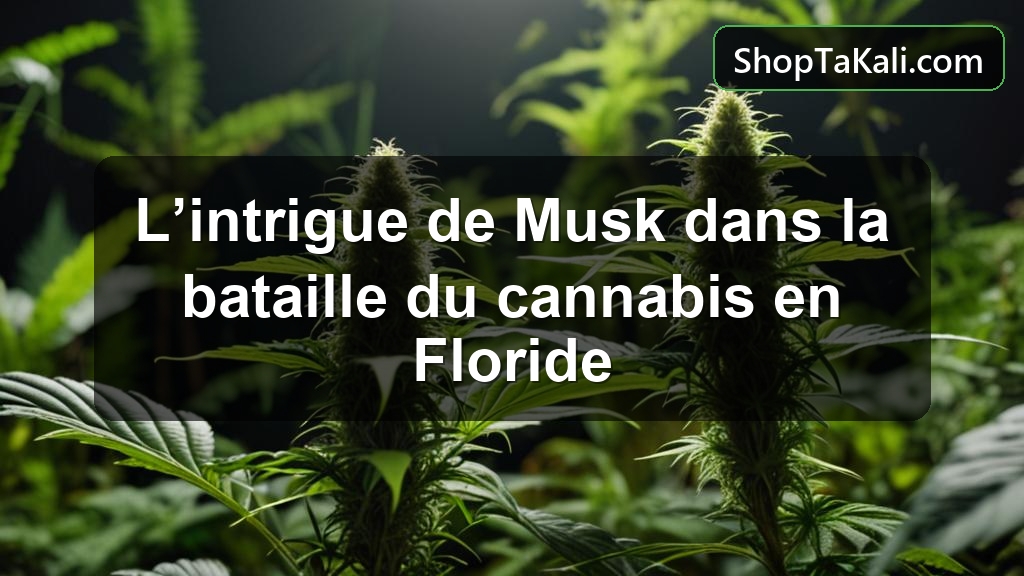 L’intrigue de Musk dans la bataille du cannabis en Floride